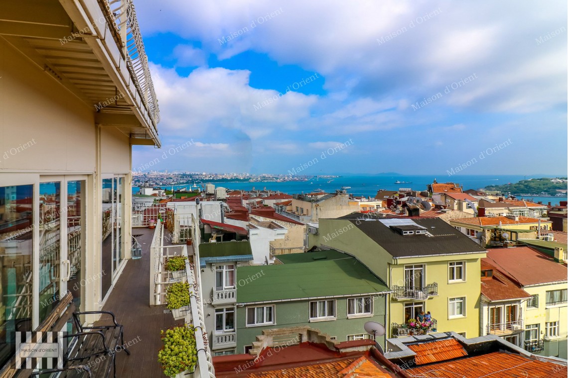 Flat for Rent with Private Terrace in Cihangir