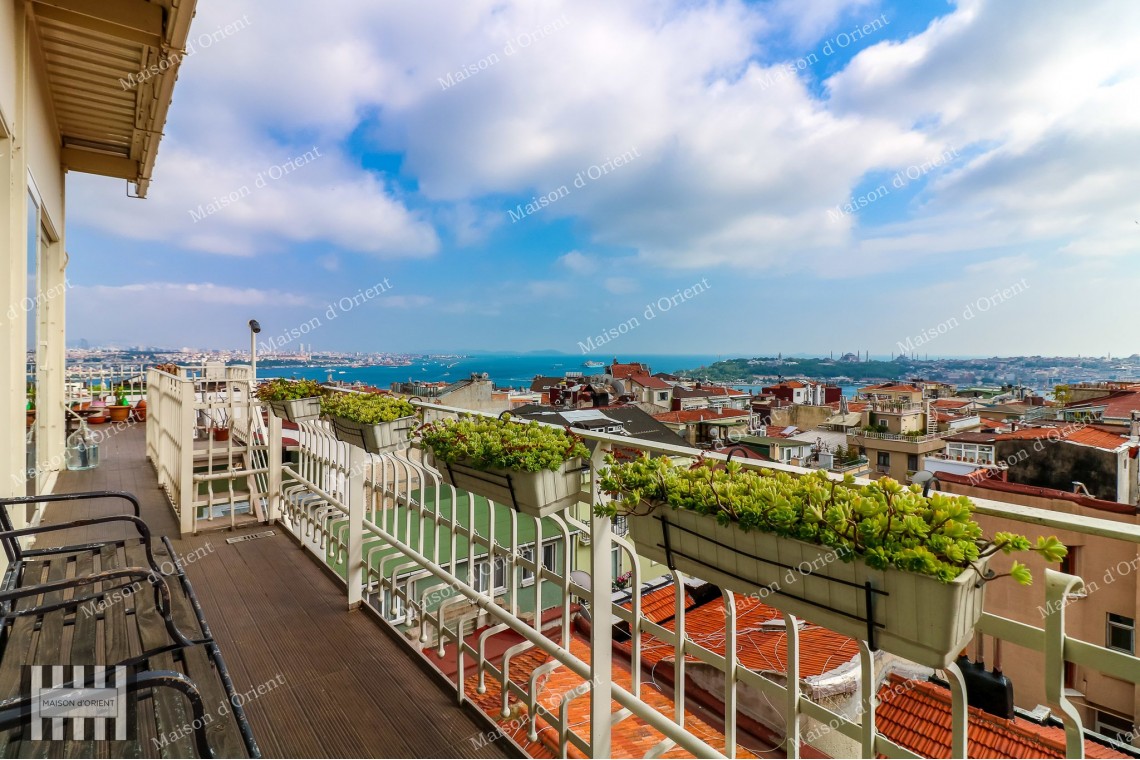 Flat for Rent with Private Terrace in Cihangir
