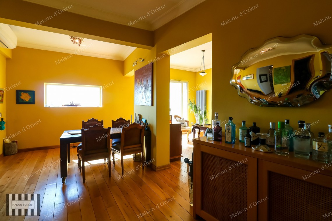 1+1 Flat with View and Private Terrace for Sale in Cihangir