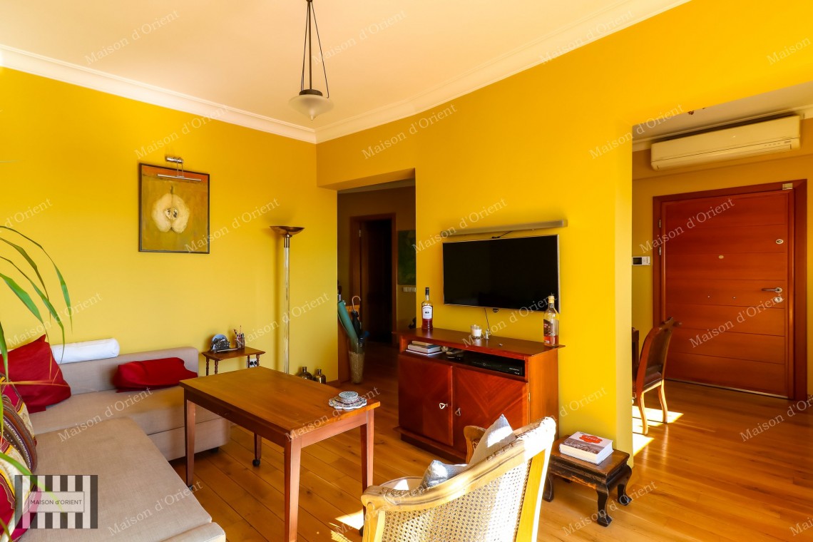 1+1 Flat with View and Private Terrace for Sale in Cihangir