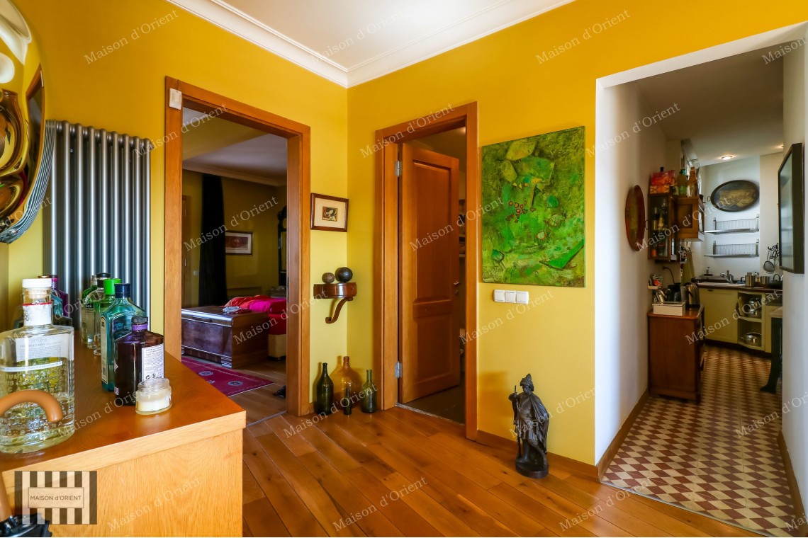 1+1 Flat with View and Private Terrace for Sale in Cihangir