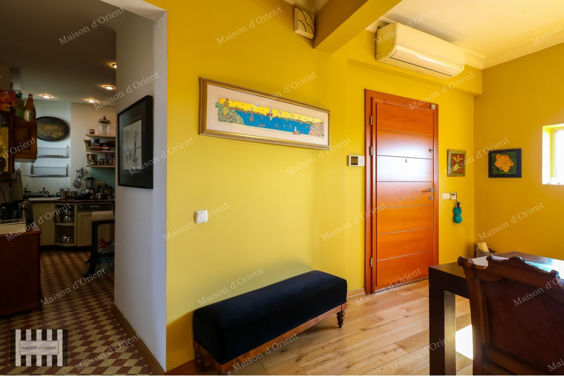 1+1 Flat with View and Private Terrace for Sale in Cihangir