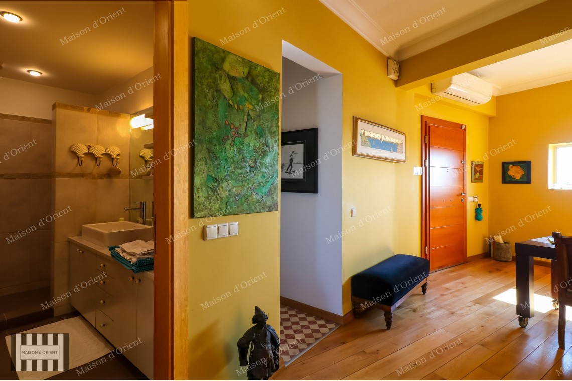 1+1 Flat with View and Private Terrace for Sale in Cihangir