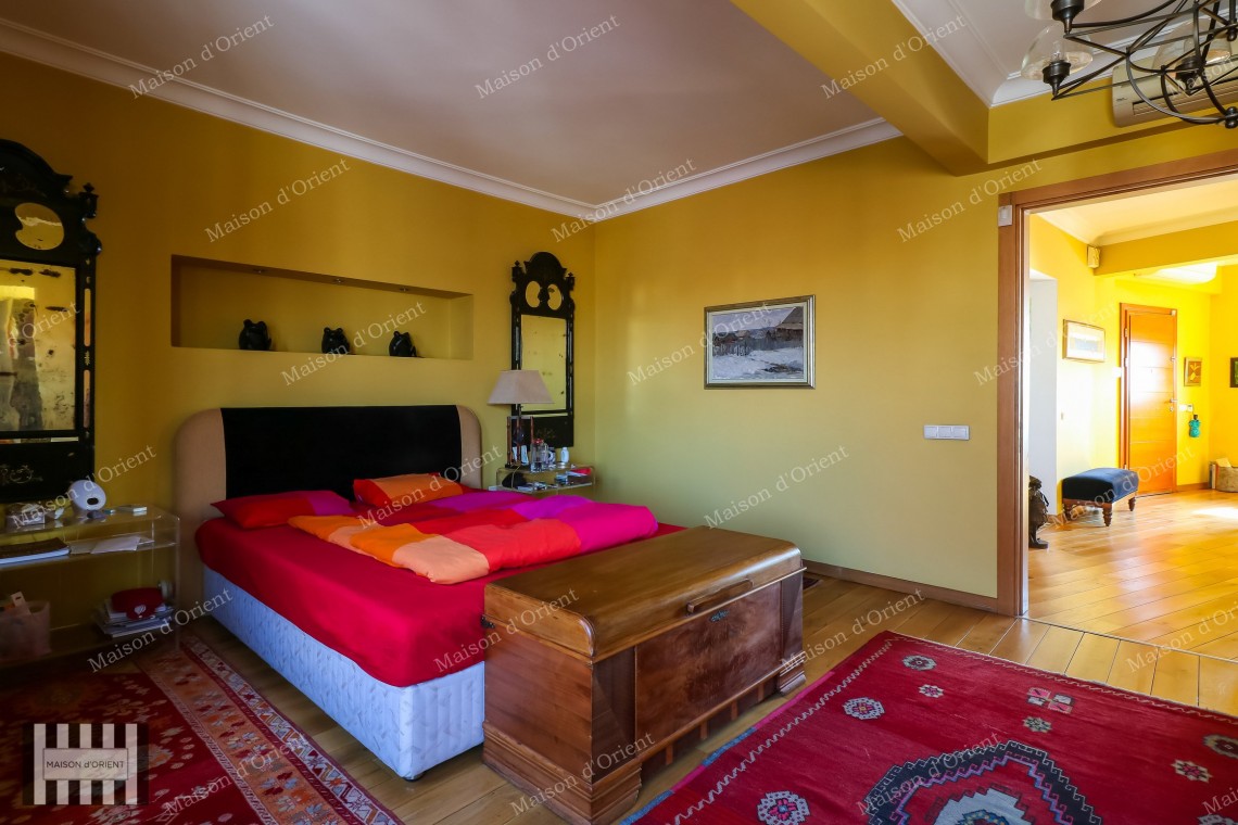 1+1 Flat with View and Private Terrace for Sale in Cihangir