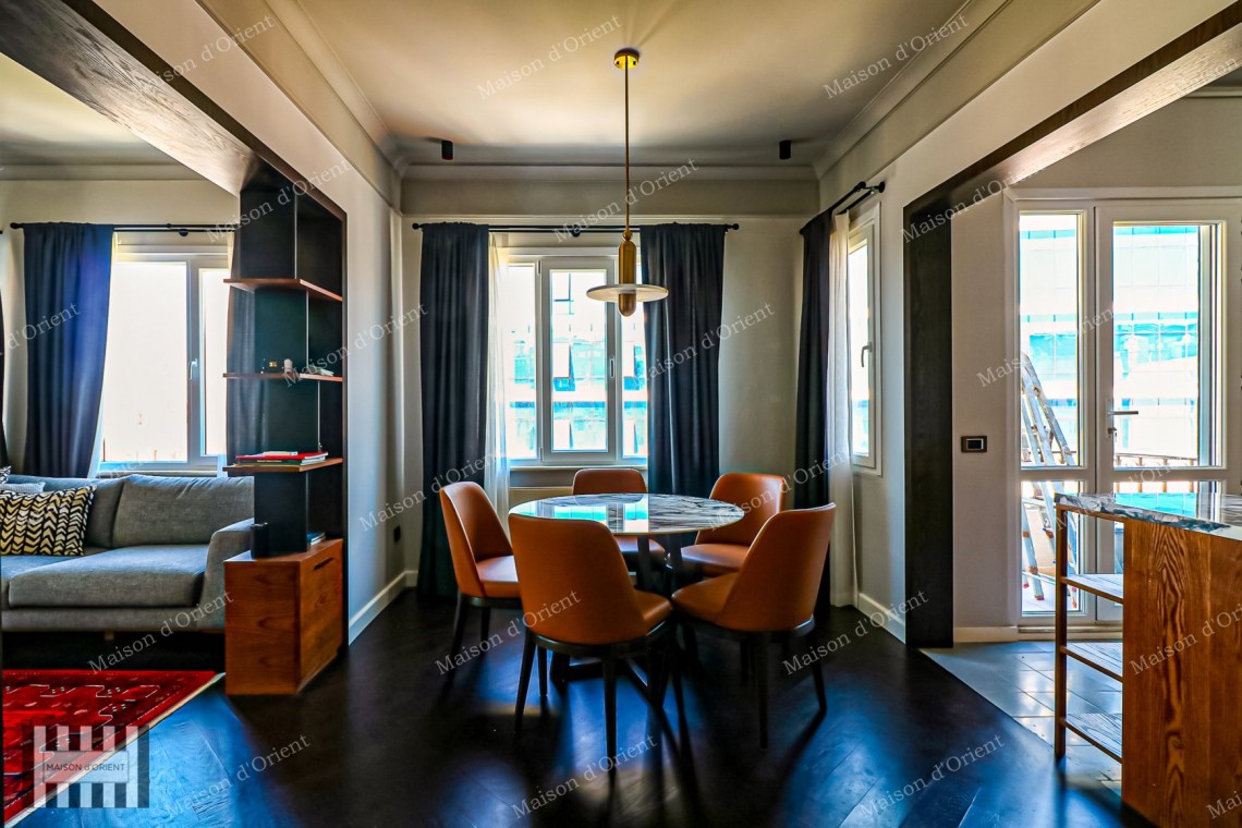2+1 Duplex Flat for Sale with Spacious Terrace in Cihangir