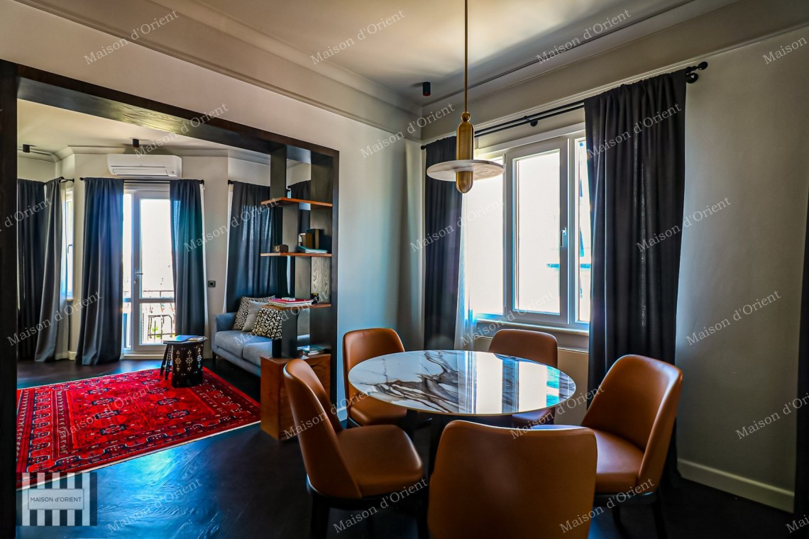 2+1 Duplex Flat for Sale with Spacious Terrace in Cihangir