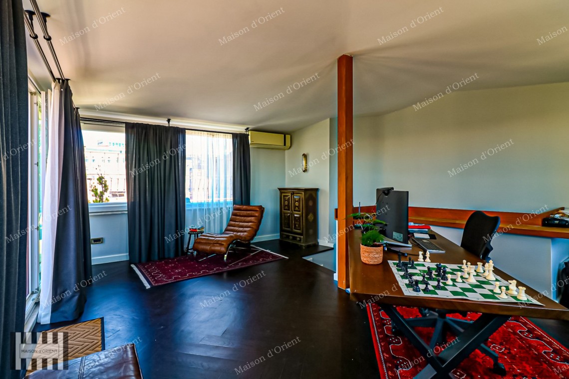 2+1 Duplex Flat for Sale with Spacious Terrace in Cihangir