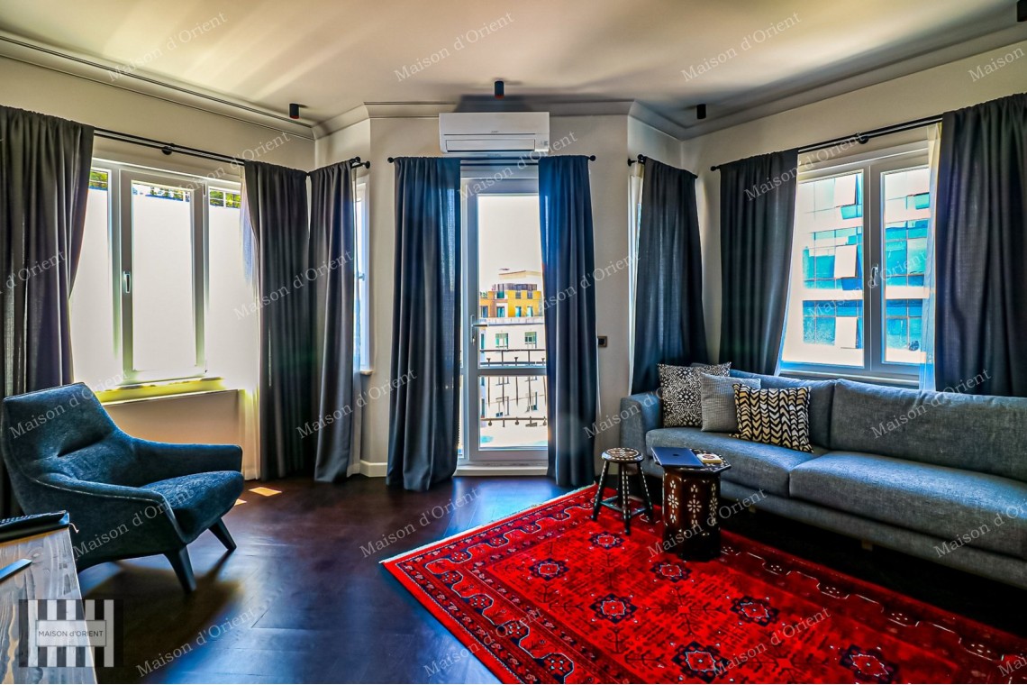 2+1 Duplex Flat for Sale with Spacious Terrace in Cihangir
