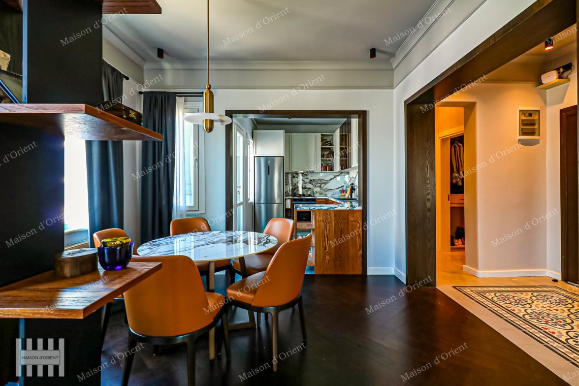2+1 Duplex Flat for Sale with Spacious Terrace in Cihangir