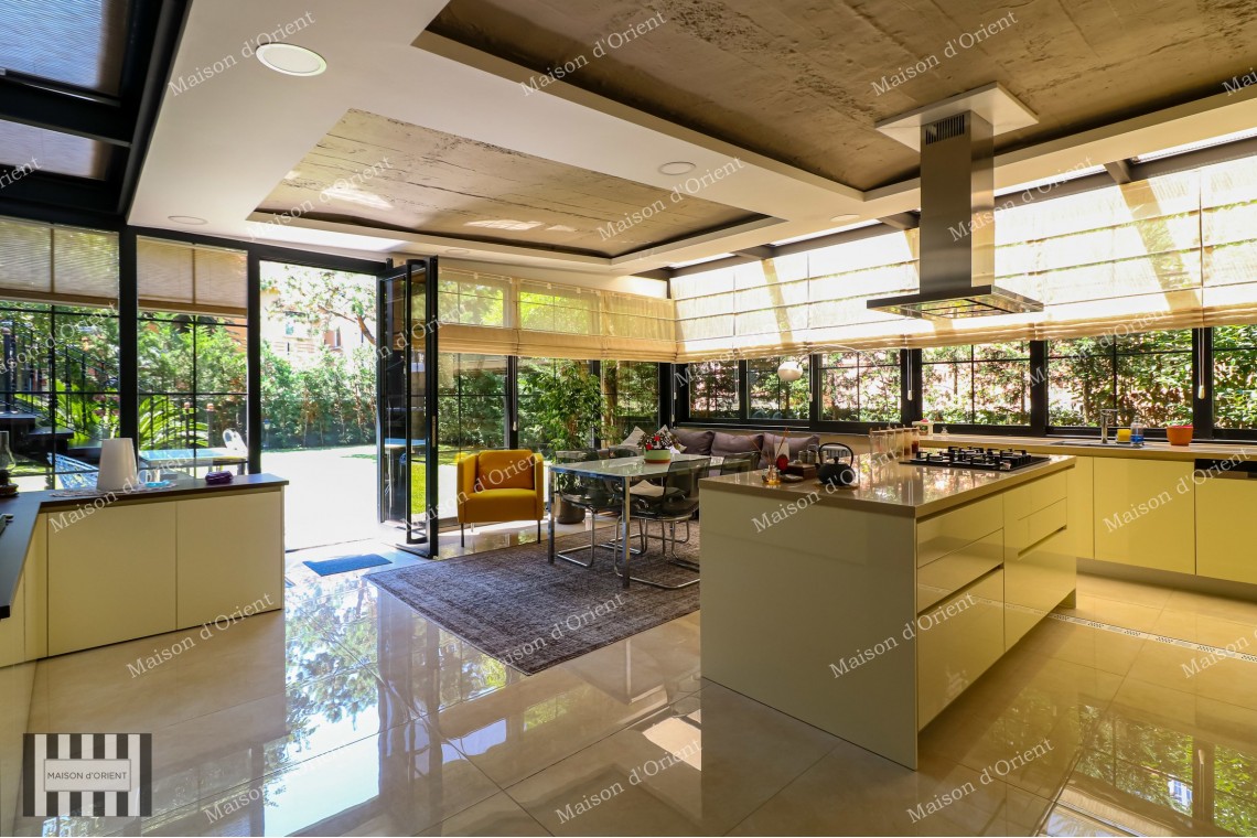 3+2 Villa with Private Garden for Sale in Levent Karanfil Street