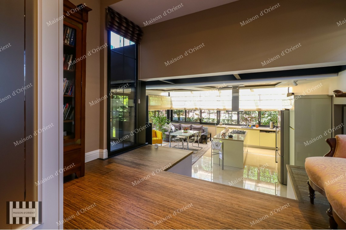3+2 Villa with Private Garden for Sale in Levent Karanfil Street