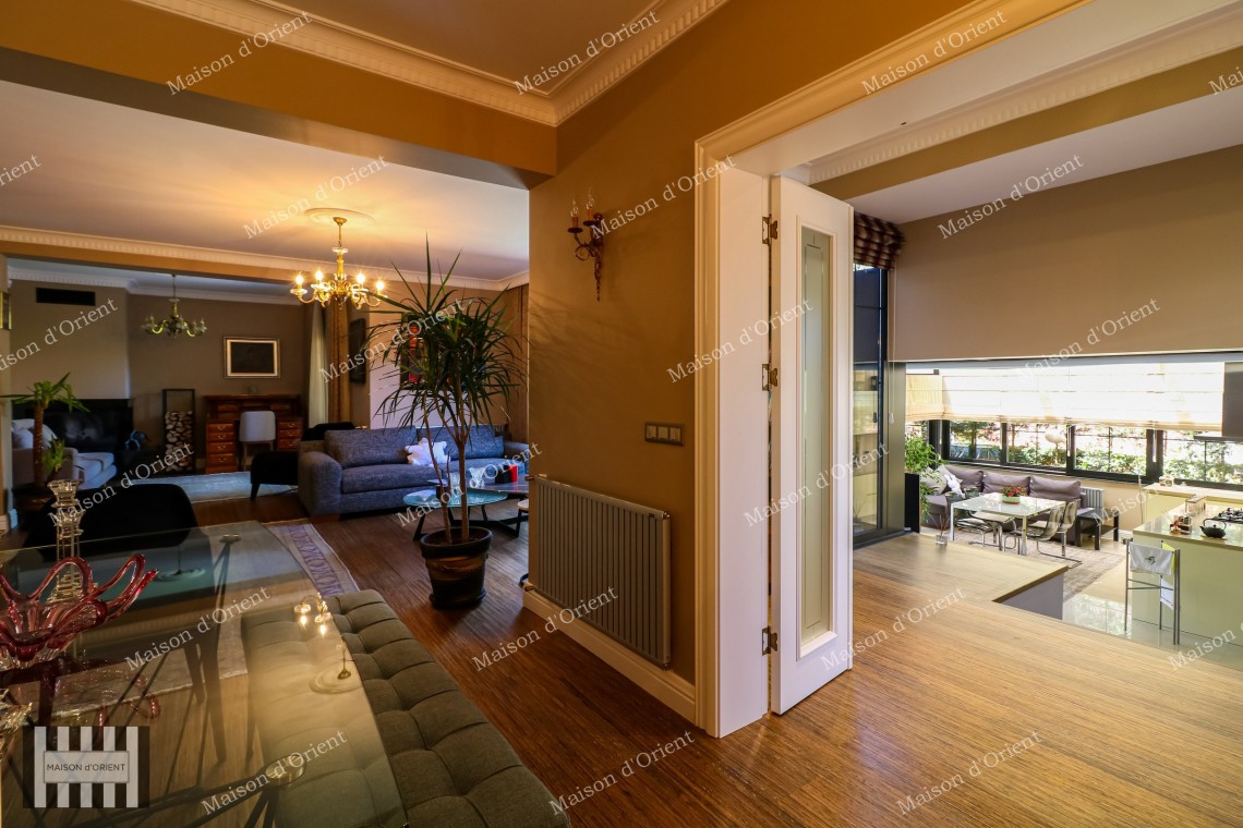 3+2 Villa with Private Garden for Sale in Levent Karanfil Street
