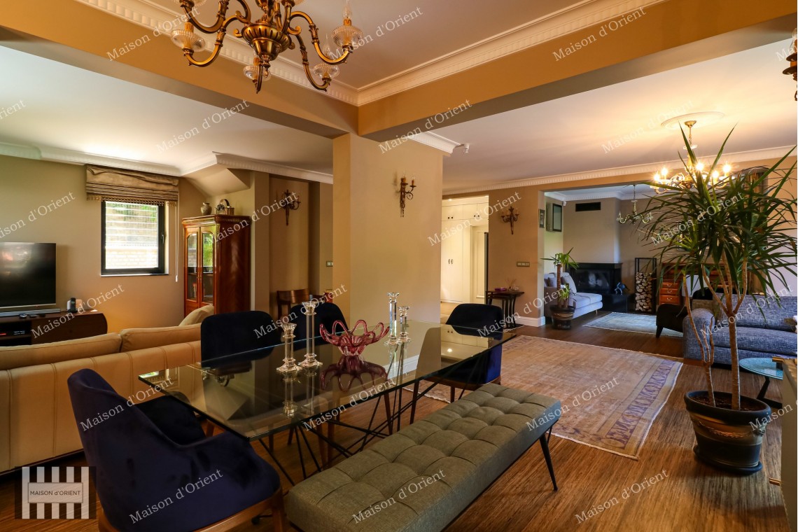 3+2 Villa with Private Garden for Sale in Levent Karanfil Street