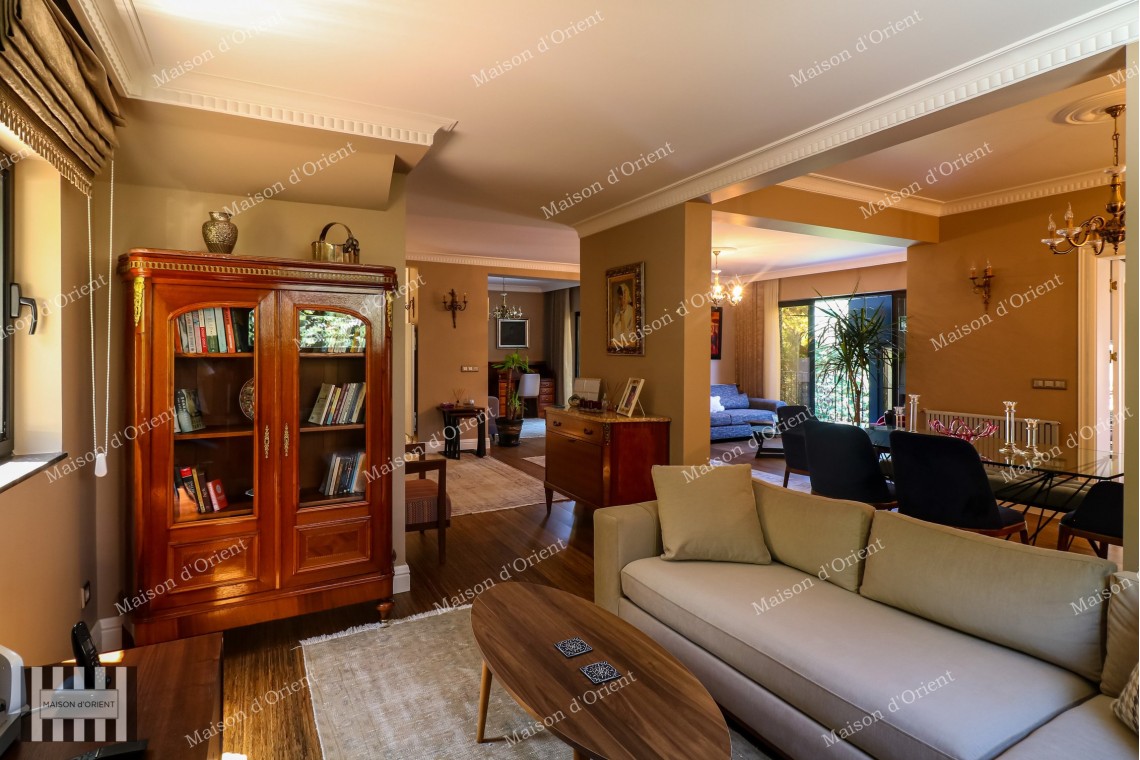 3+2 Villa with Private Garden for Sale in Levent Karanfil Street