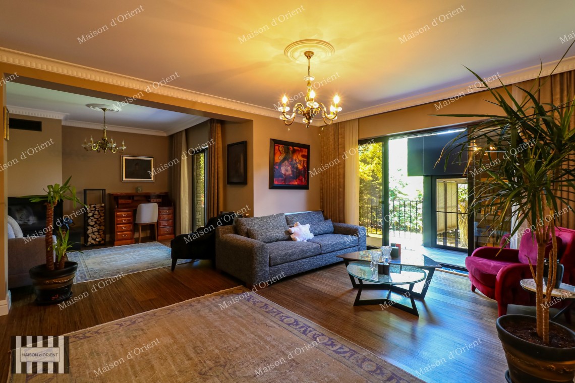3+2 Villa with Private Garden for Sale in Levent Karanfil Street