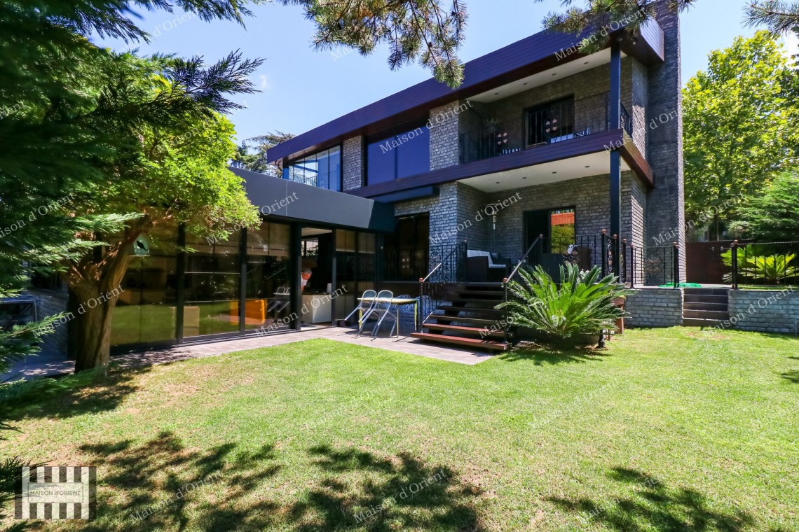 3+2 Villa with Private Garden for Sale in Levent Karanfil Street