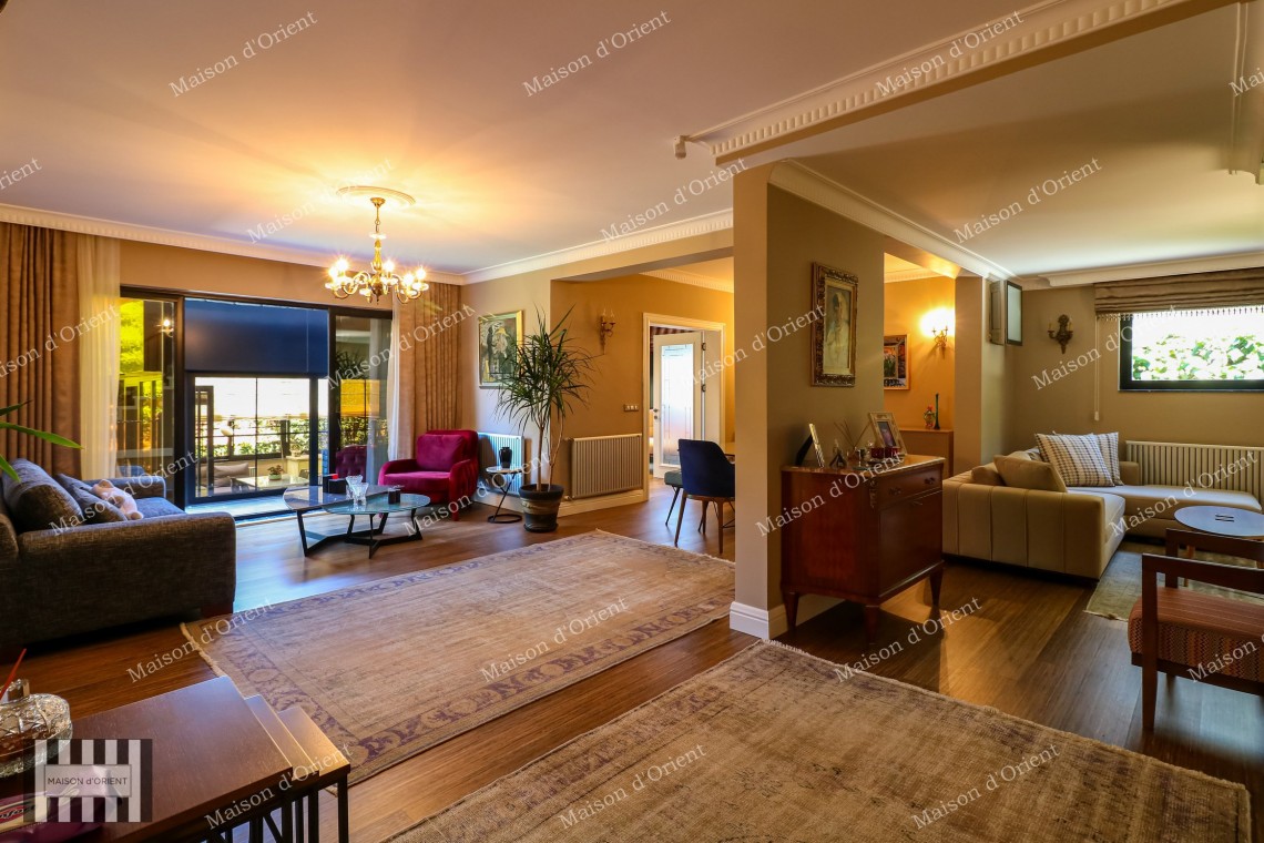 3+2 Villa with Private Garden for Sale in Levent Karanfil Street