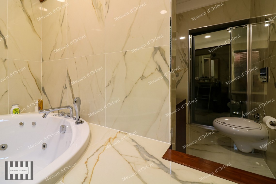 3+2 Villa with Private Garden for Sale in Levent Karanfil Street