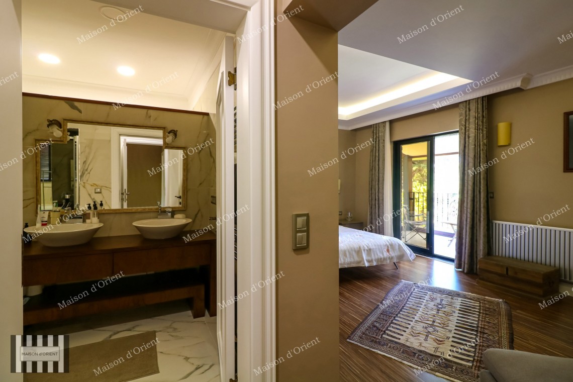 3+2 Villa with Private Garden for Sale in Levent Karanfil Street