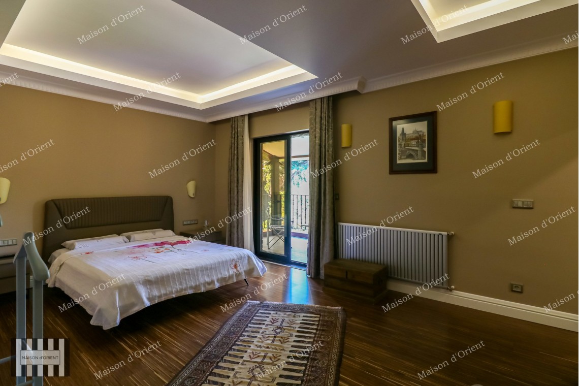 3+2 Villa with Private Garden for Sale in Levent Karanfil Street
