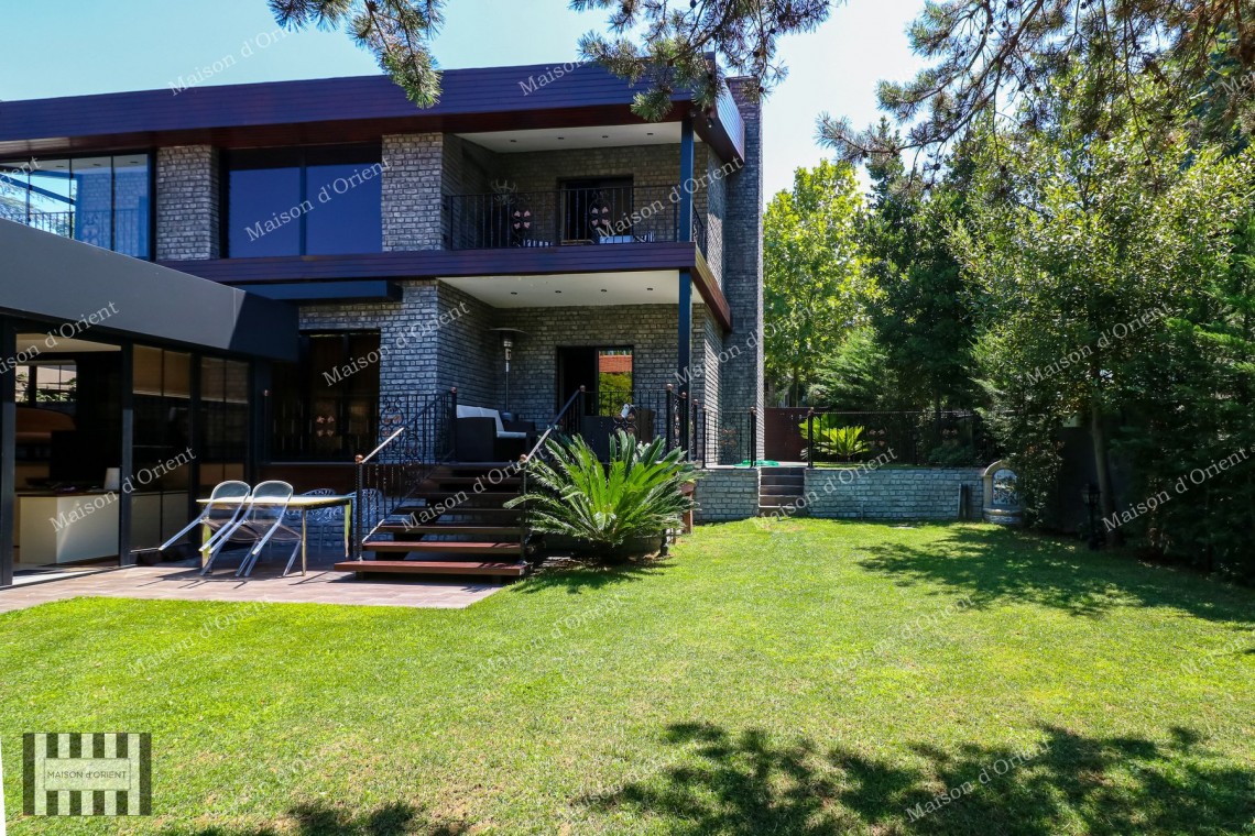 3+2 Villa with Private Garden for Sale in Levent Karanfil Street