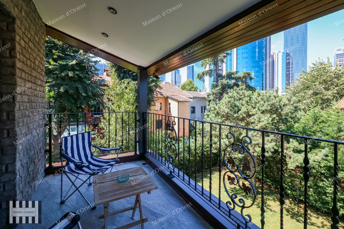 3+2 Villa with Private Garden for Sale in Levent Karanfil Street