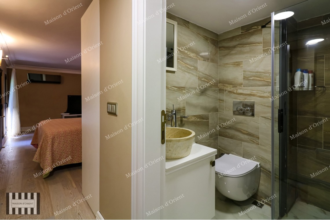 3+2 Villa with Private Garden for Sale in Levent Karanfil Street