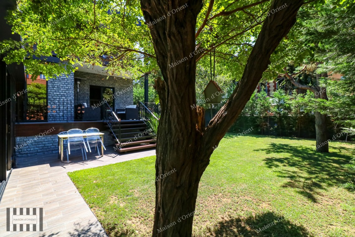 3+2 Villa with Private Garden for Sale in Levent Karanfil Street