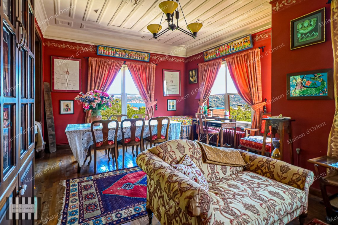 Historical Mansion with Private Garden and Bosphorus View for Sale in Arnavutköy 