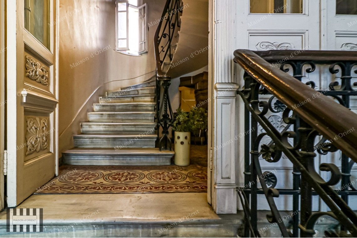2+1 Flat for Sale in Historical Fazilet Building, Çukurcuma 