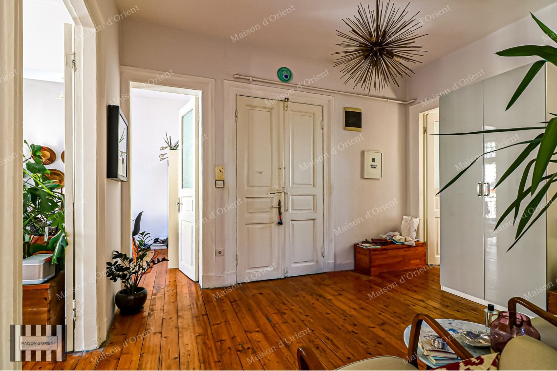 2+1 Flat for Sale in Historical Fazilet Building, Çukurcuma 