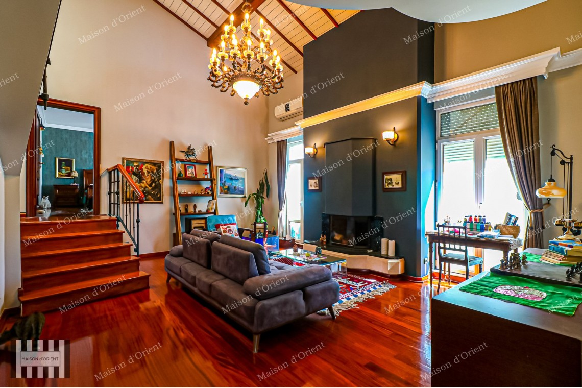 5+2 Duplex for Sale with Private Terrace in Central Acıbadem
