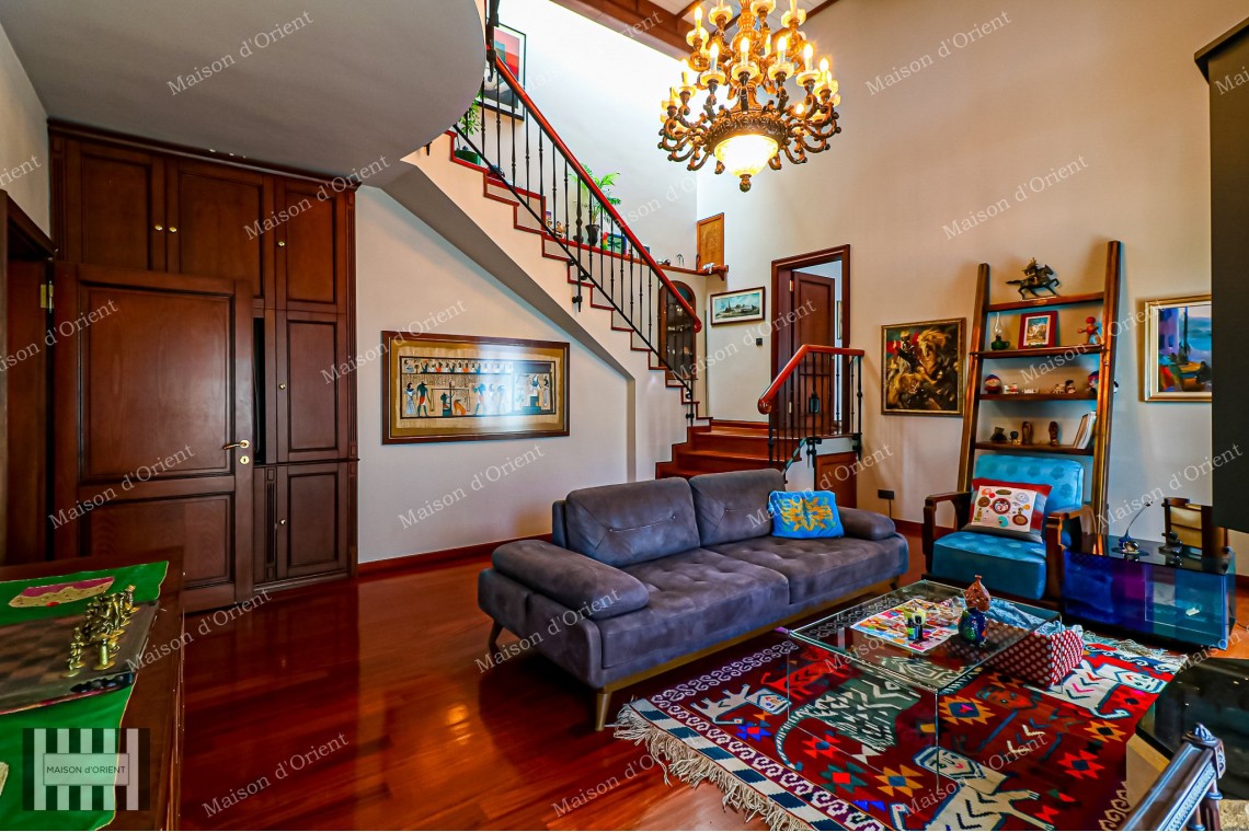 5+2 Duplex for Sale with Private Terrace in Central Acıbadem