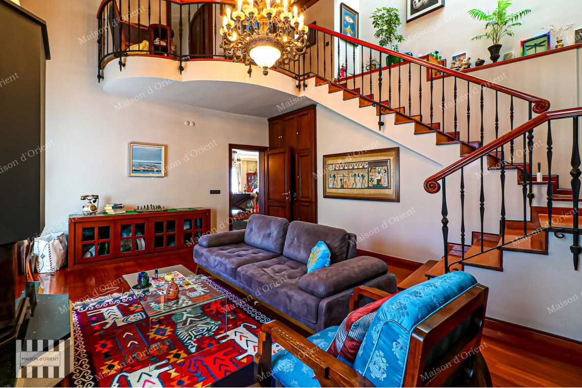 5+2 Duplex for Sale with Private Terrace in Central Acıbadem