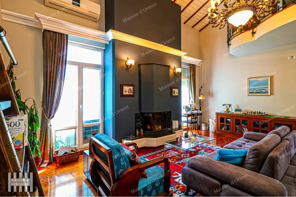 5+2 Duplex for Sale with Private Terrace in Central Acıbadem