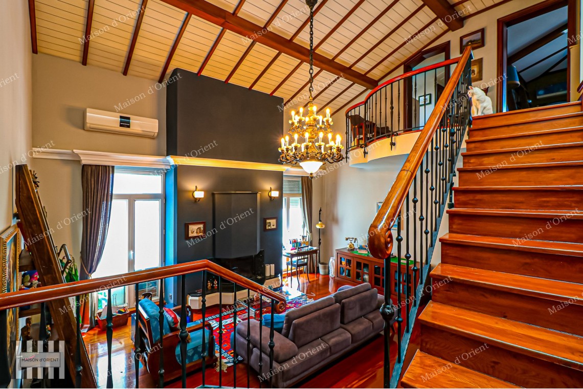 5+2 Duplex for Sale with Private Terrace in Central Acıbadem