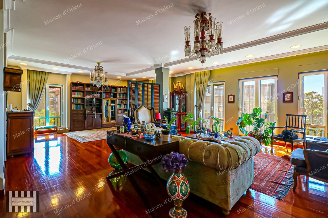 5+2 Duplex for Sale with Private Terrace in Central Acıbadem