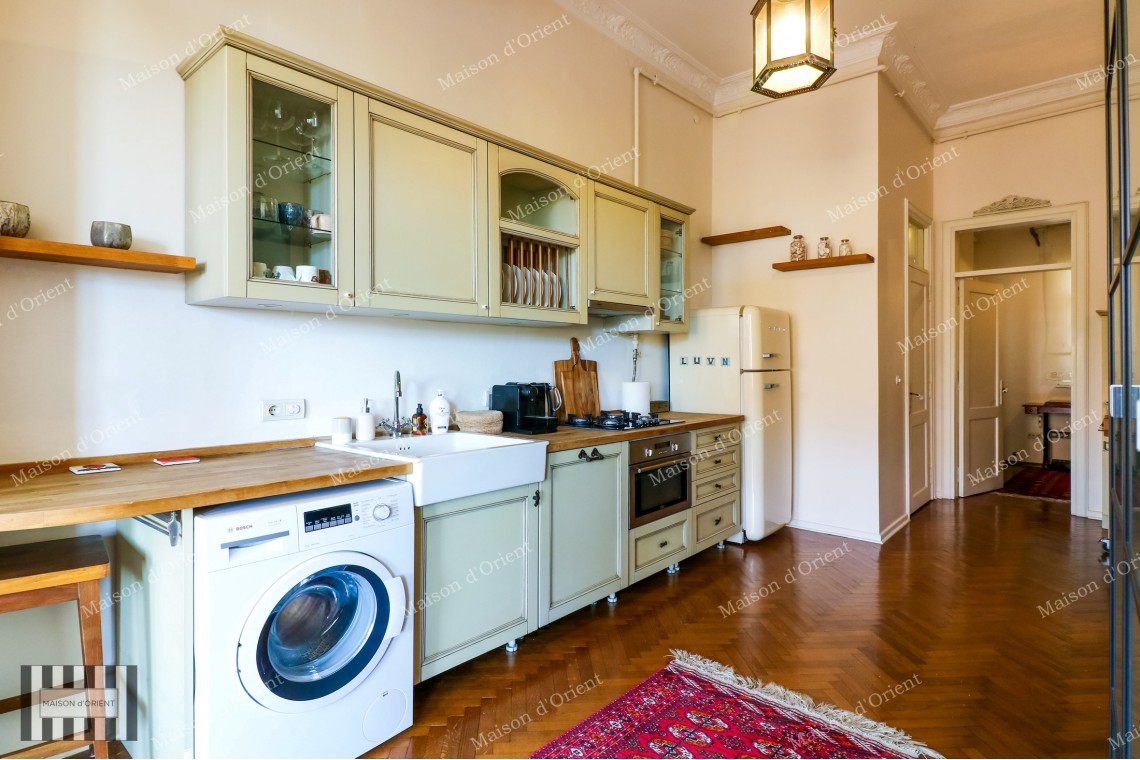 1+1 Apartment for Sale in Historical Building, Galatasaray