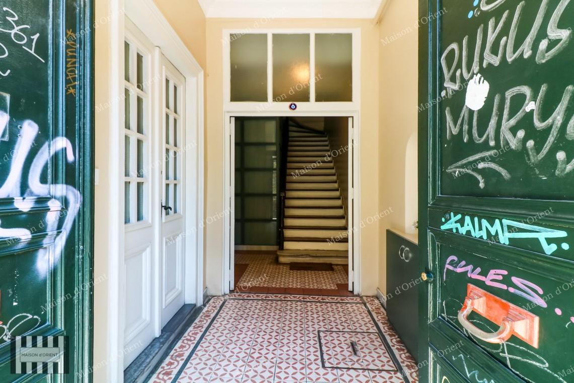 1+1 Apartment for Sale in Historical Building, Galatasaray
