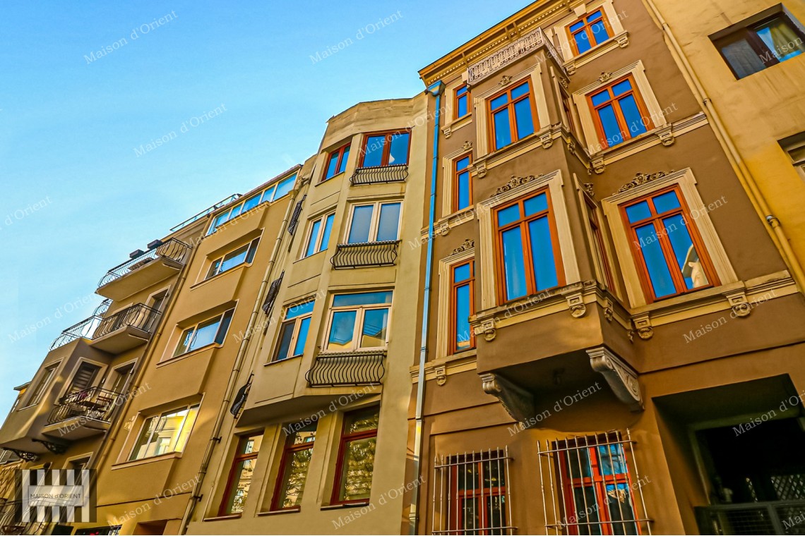 Historical Building with Terrace and View For Sale in Galatasaray 