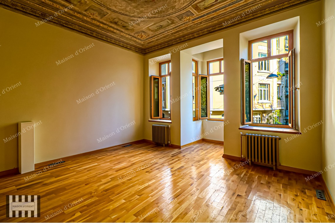 Historical Building with Terrace and View For Sale in Galatasaray 