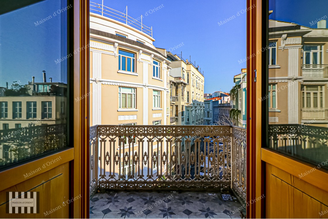Historical Building with Terrace and View For Sale in Galatasaray 