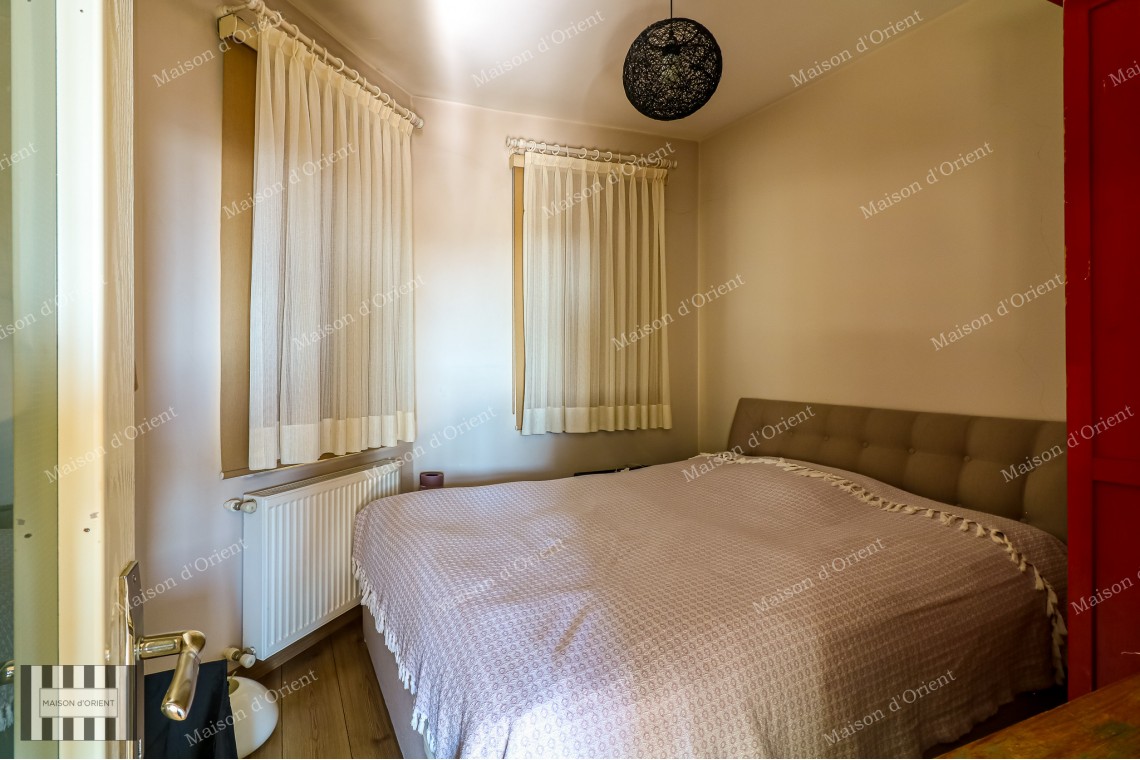 1+1 Flat for Sale with View in Historical Building, Galata