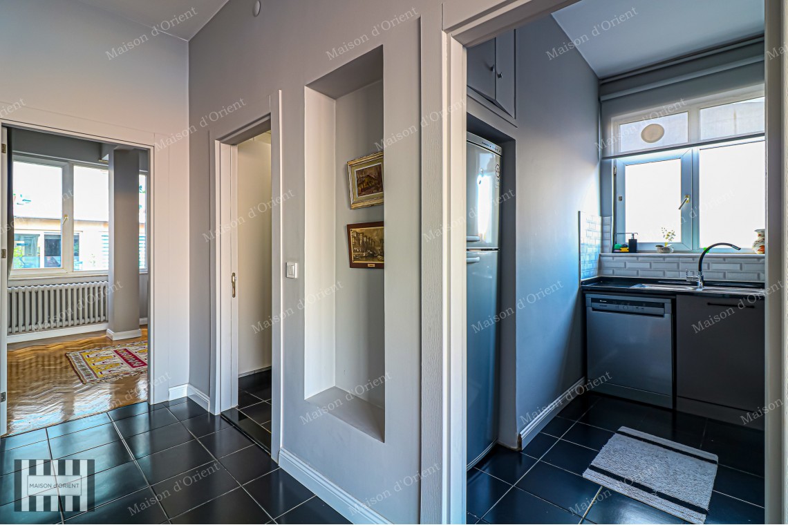 Furnished 2+1 Rental Apartment with Bosphorus View in Cihangir