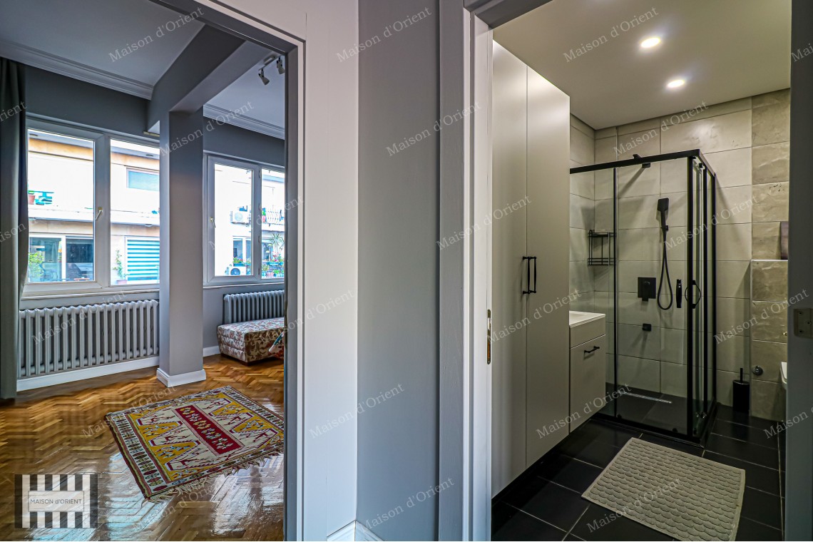 Furnished 2+1 Rental Apartment with Bosphorus View in Cihangir