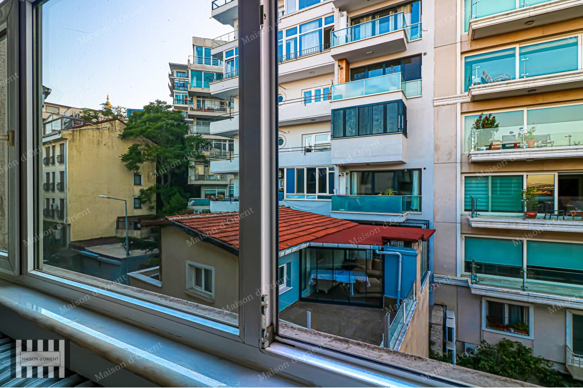 Furnished 2+1 Rental Apartment with Bosphorus View in Cihangir