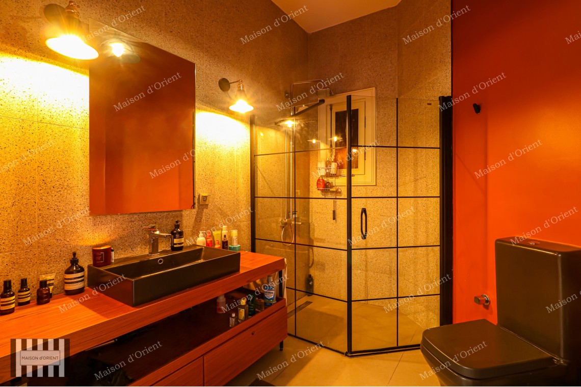 1+1 Flat for Rent with Terrace in Maanaa Building, Galatasaray