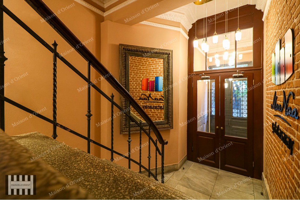 1+1 Flat for Rent with Terrace in Maanaa Building, Galatasaray
