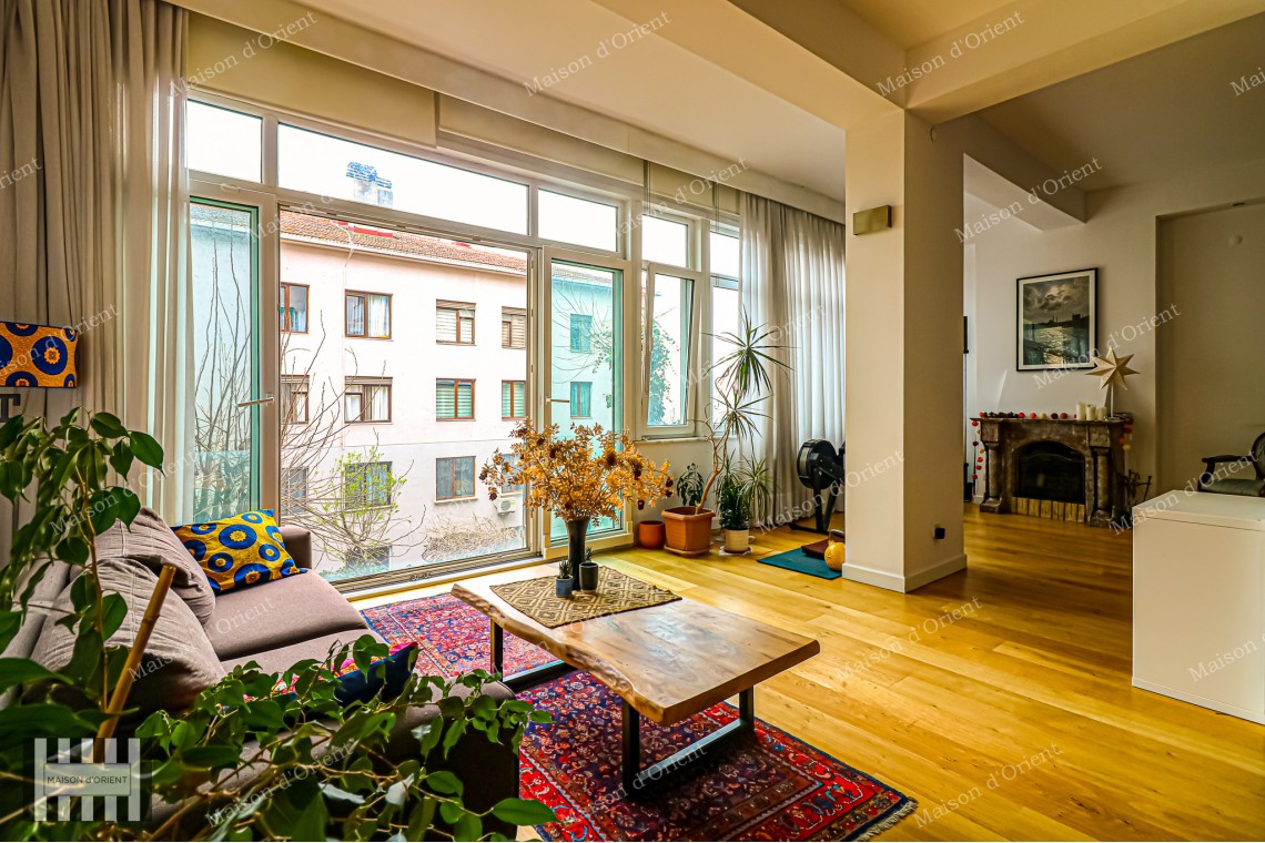 220sqm 3+1 Apartment for Sale in Historical Said Bey Building, Cihangir 