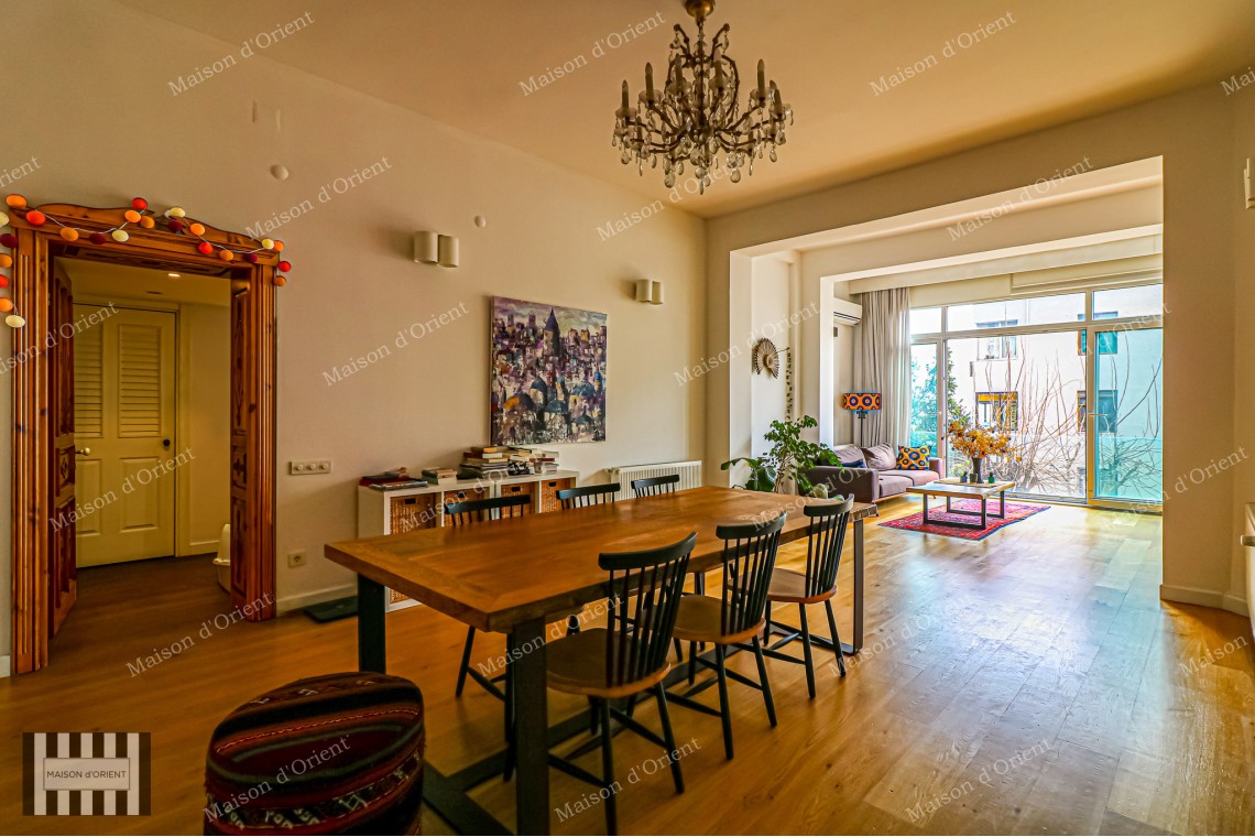 220sqm 3+1 Apartment for Sale in Historical Said Bey Building, Cihangir 